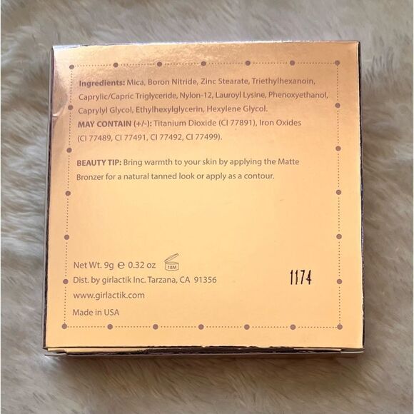 NIB GIRLACTIK Matte Bronzer in Cabo - Picture 5 of 6